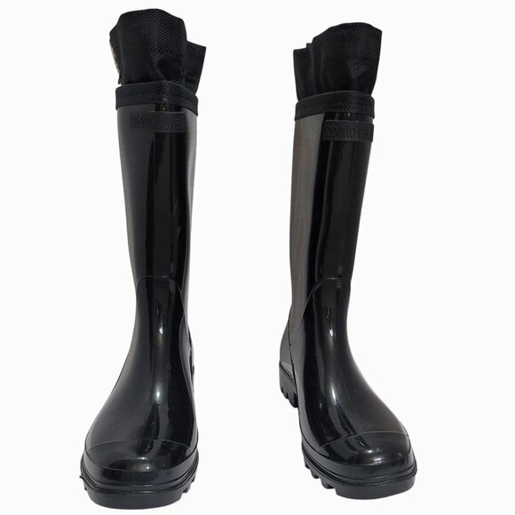 Roberto Cavalli Boots Black Rubber Rain 35 - Picture 2 of 12